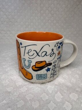 Starbucks Texas "Been There Series" Coffee Mug | Orange Interior | Texas Collect